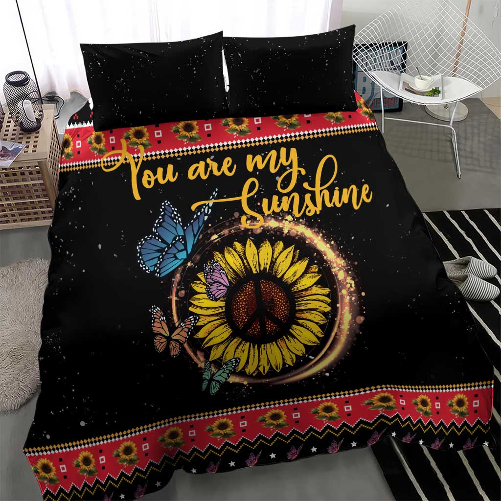 Butterfly Christmas Yall Bedding Set You Are My Sunshine - Wonder Print Shop