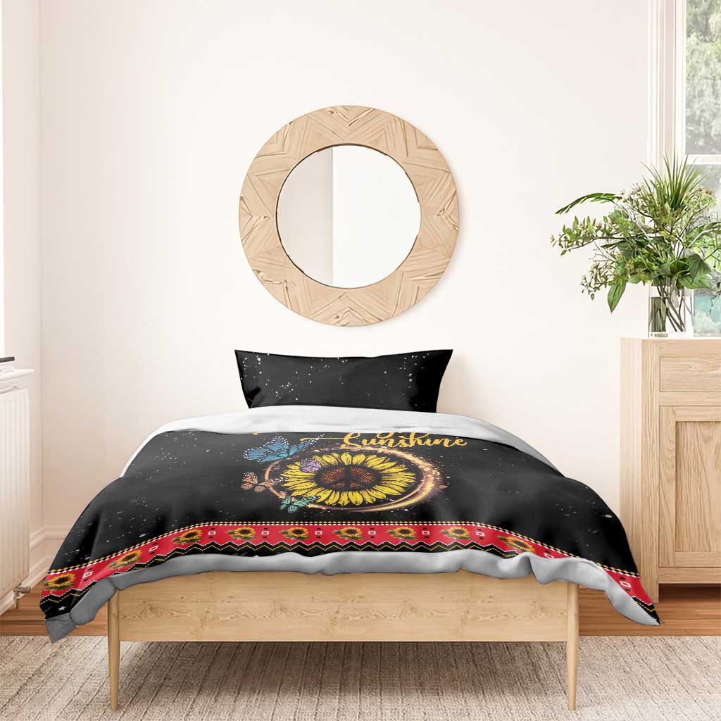 Butterfly Christmas Yall Bedding Set You Are My Sunshine - Wonder Print Shop