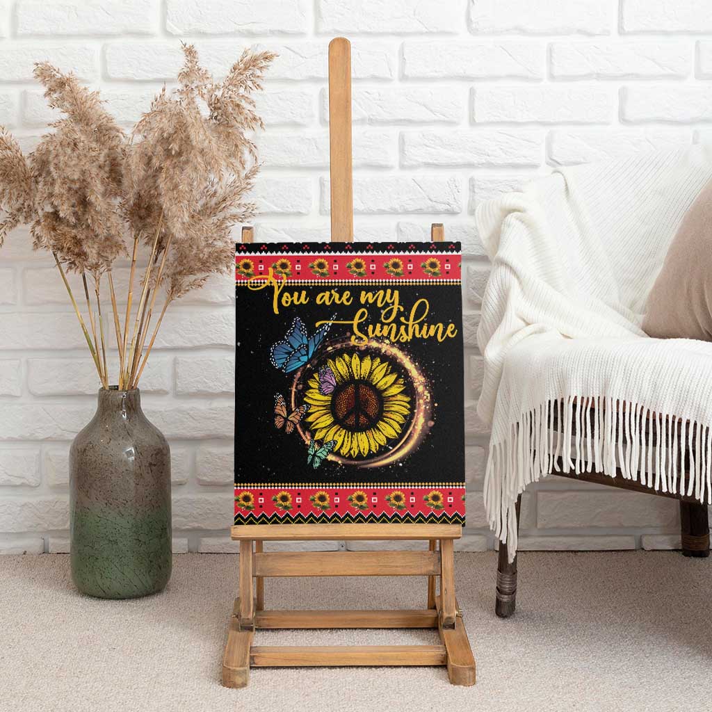 Butterfly Christmas Yall Canvas Wall Art You Are My Sunshine - Wonder Print Shop