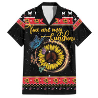 Butterfly Christmas Yall Family Matching Puletasi and Hawaiian Shirt You Are My Sunshine - Wonder Print Shop