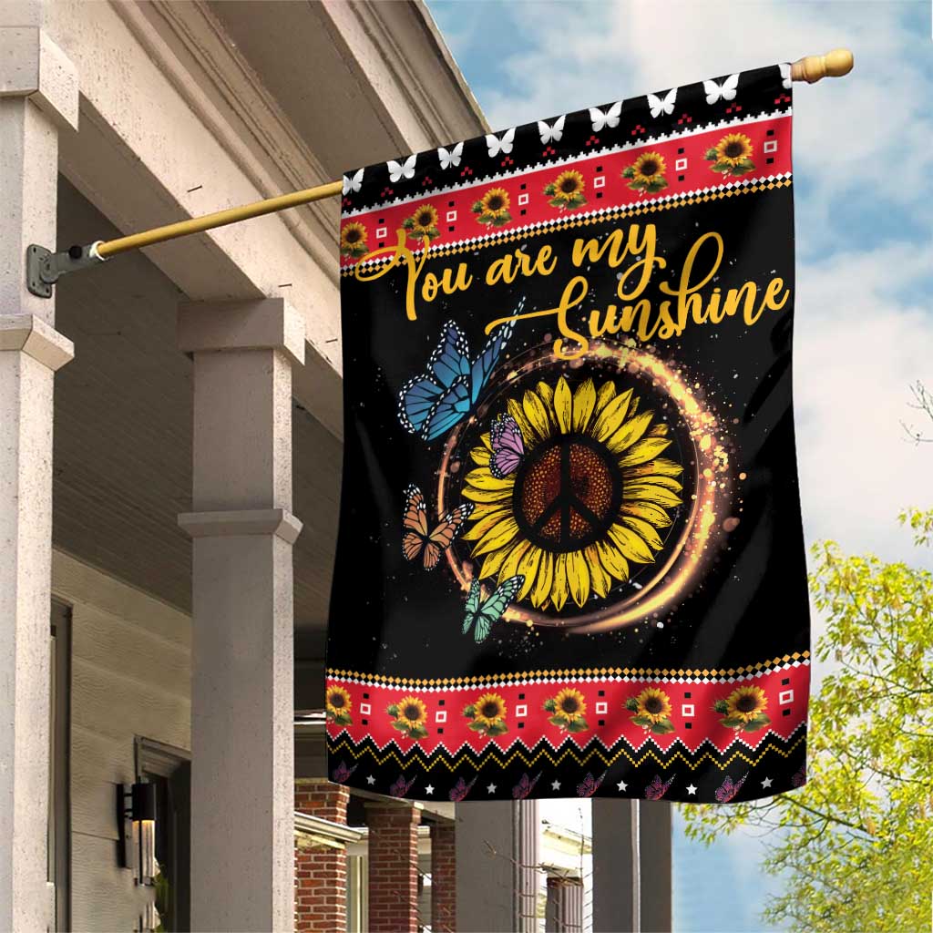Butterfly Christmas Yall Garden Flag You Are My Sunshine - Wonder Print Shop
