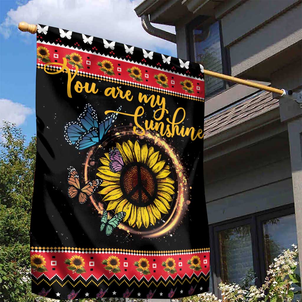 Butterfly Christmas Yall Garden Flag You Are My Sunshine - Wonder Print Shop