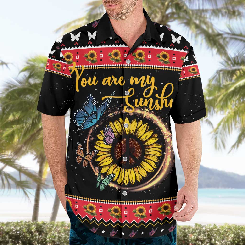 Butterfly Christmas Yall Hawaiian Shirt You Are My Sunshine - Wonder Print Shop