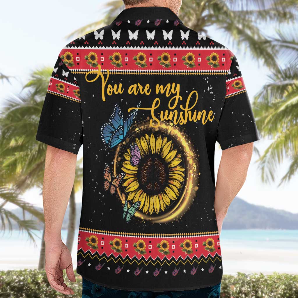 Butterfly Christmas Yall Hawaiian Shirt You Are My Sunshine - Wonder Print Shop