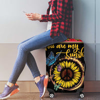 Butterfly Christmas Yall Luggage Cover You Are My Sunshine - Wonder Print Shop