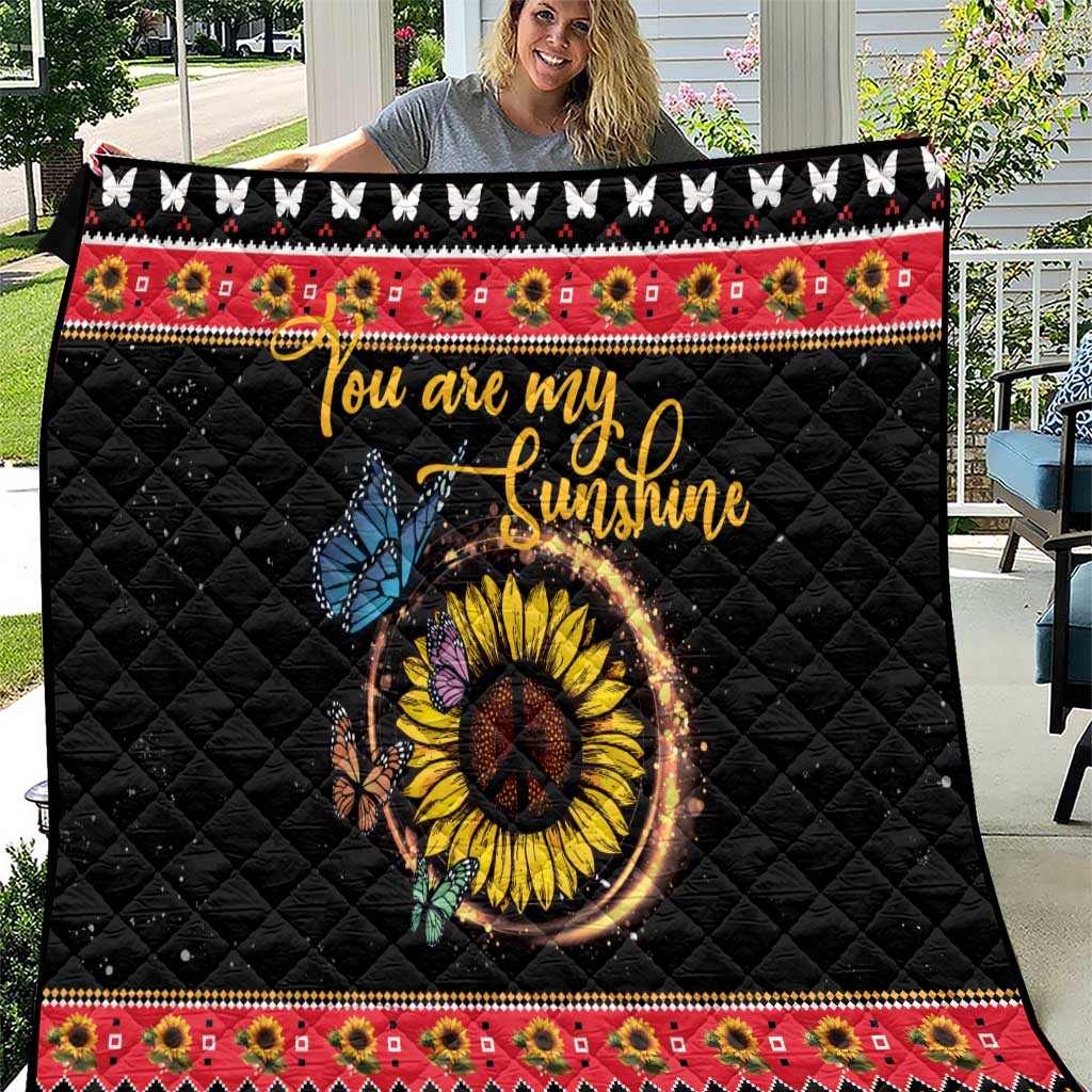 Butterfly Christmas Yall Quilt You Are My Sunshine - Wonder Print Shop