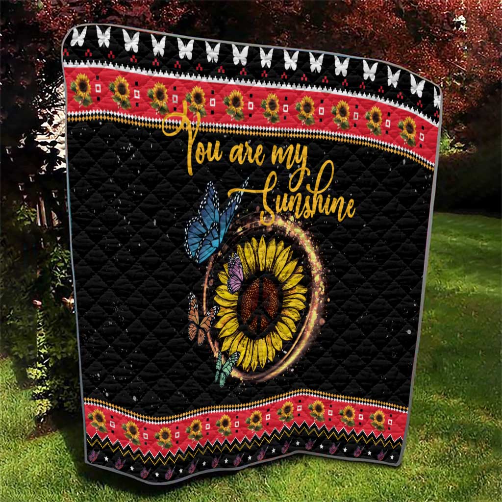 Butterfly Christmas Yall Quilt You Are My Sunshine - Wonder Print Shop