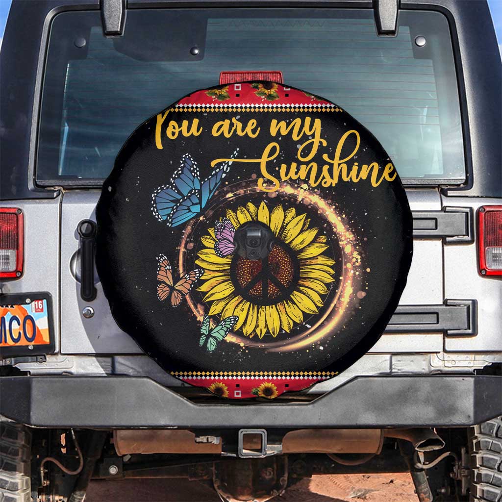 Butterfly Christmas Yall Spare Tire Cover You Are My Sunshine - Wonder Print Shop
