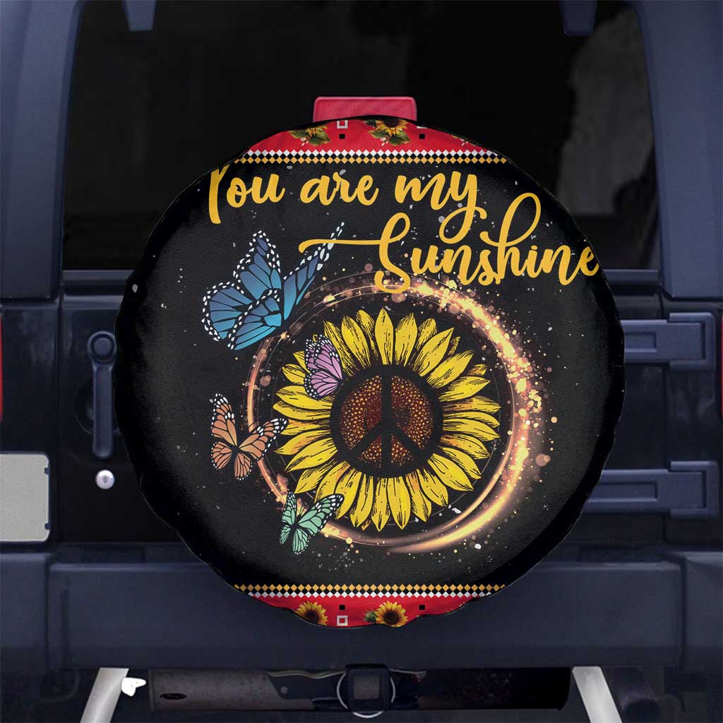 Butterfly Christmas Yall Spare Tire Cover You Are My Sunshine - Wonder Print Shop