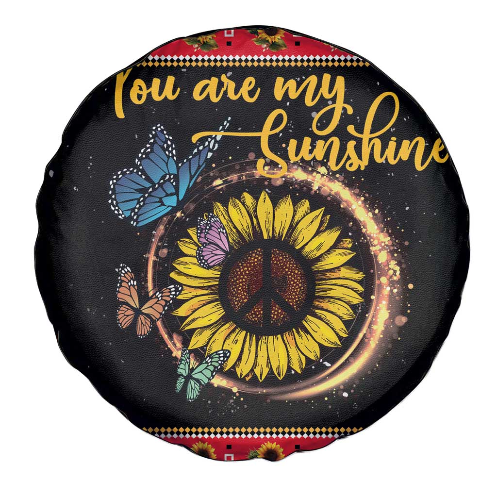 Butterfly Christmas Yall Spare Tire Cover You Are My Sunshine - Wonder Print Shop