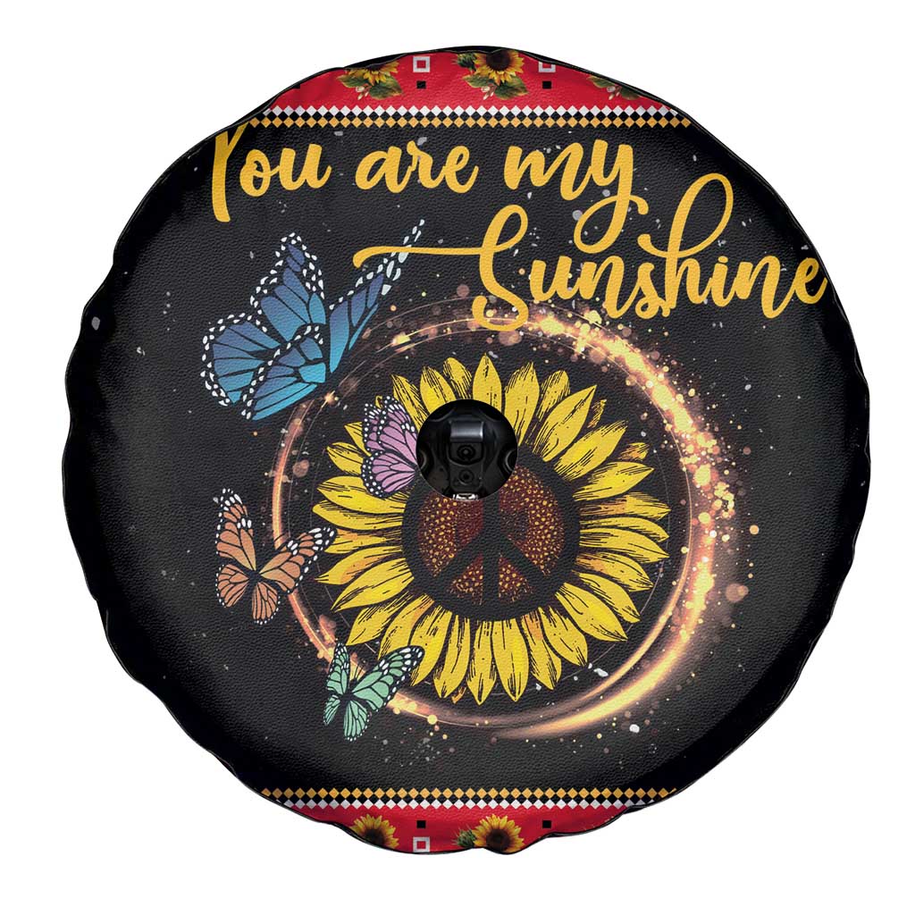 Butterfly Christmas Yall Spare Tire Cover You Are My Sunshine - Wonder Print Shop