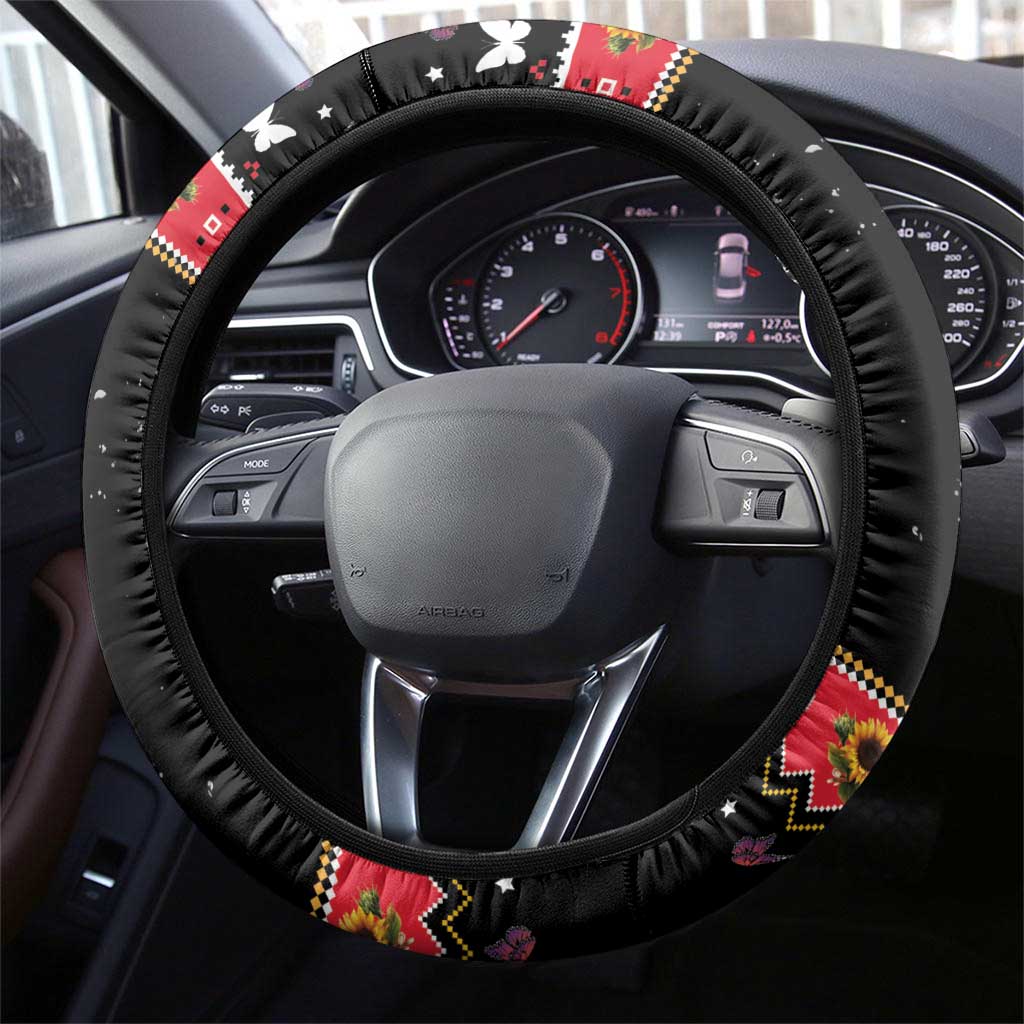Butterfly Christmas Yall Steering Wheel Cover You Are My Sunshine - Wonder Print Shop