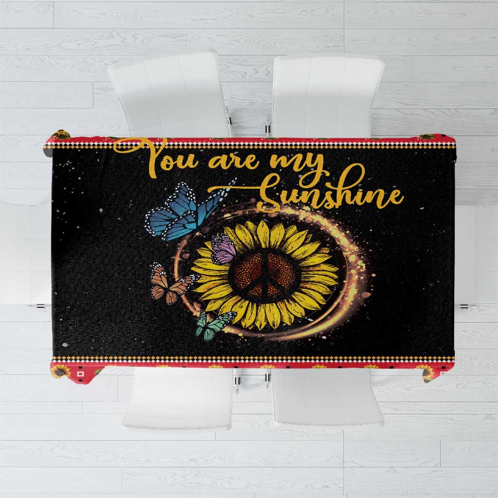 Butterfly Christmas Yall Tablecloth You Are My Sunshine - Wonder Print Shop