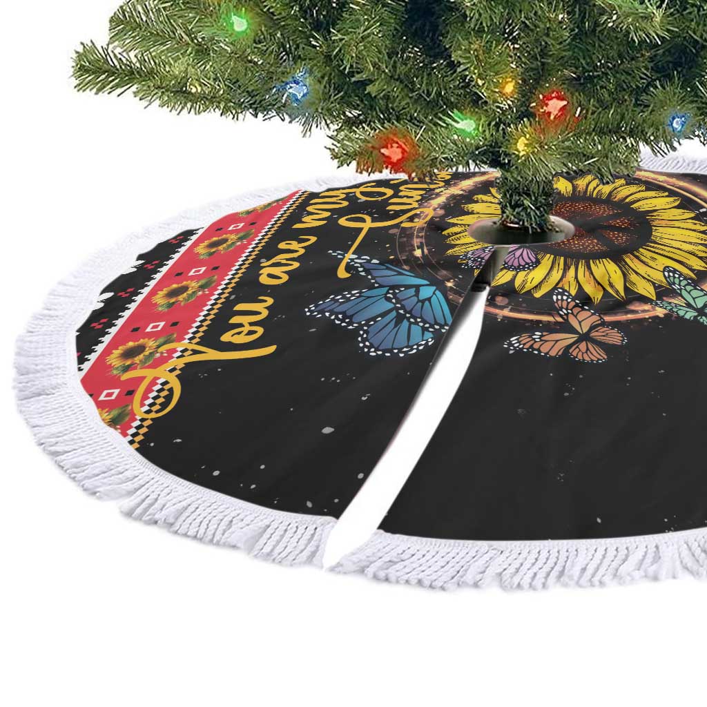 Butterfly Christmas Yall Tree Skirt You Are My Sunshine - Wonder Print Shop