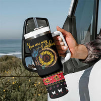 Butterfly Christmas Yall Tumbler With Handle You Are My Sunshine - Wonder Print Shop