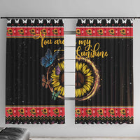Butterfly Christmas Yall Window Curtain You Are My Sunshine - Wonder Print Shop