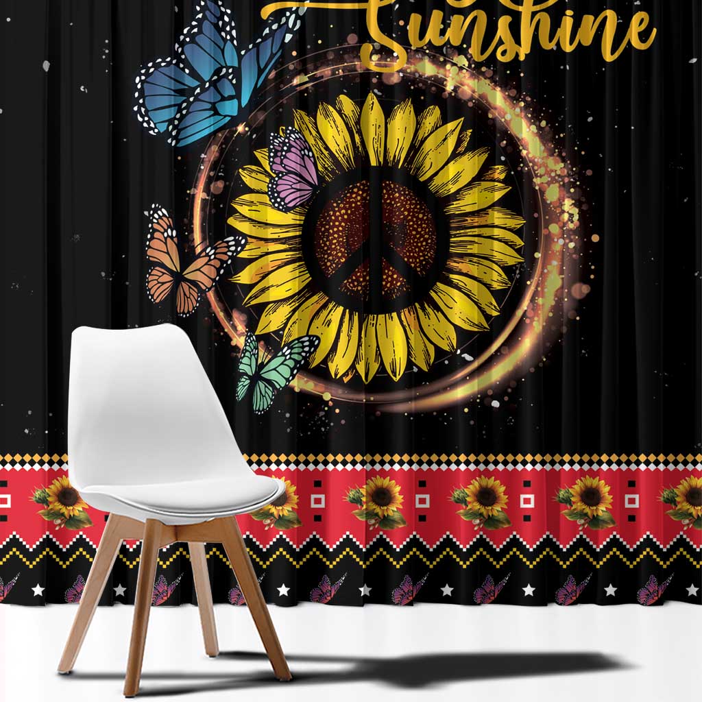 Butterfly Christmas Yall Window Curtain You Are My Sunshine - Wonder Print Shop