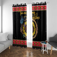 Butterfly Christmas Yall Window Curtain You Are My Sunshine - Wonder Print Shop
