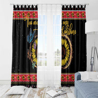 Butterfly Christmas Yall Window Curtain You Are My Sunshine - Wonder Print Shop