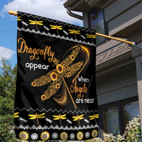 Dragonfly Sunflower Garden Flag Dragonfly Appear When Angels Are Near - Wonder Print Shop