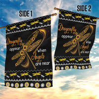 Dragonfly Sunflower Garden Flag Dragonfly Appear When Angels Are Near - Wonder Print Shop