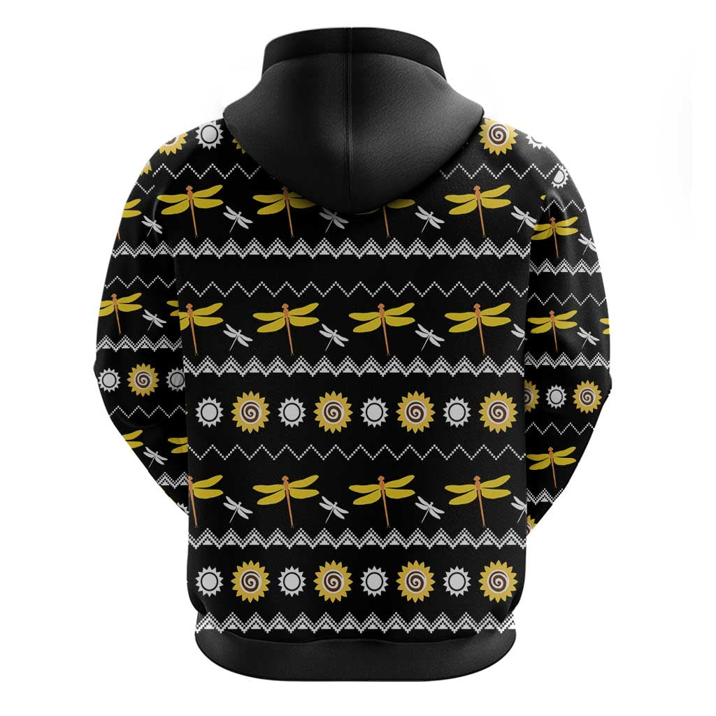 Dragonfly Sunflower Hoodie Dragonfly Appear When Angels Are Near - Wonder Print Shop
