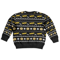 Dragonfly Sunflower Kid Ugly Christmas Sweater Dragonfly Appear When Angels Are Near - Wonder Print Shop