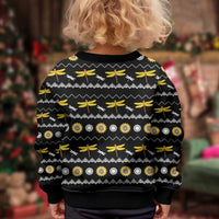 Dragonfly Sunflower Kid Ugly Christmas Sweater Dragonfly Appear When Angels Are Near - Wonder Print Shop