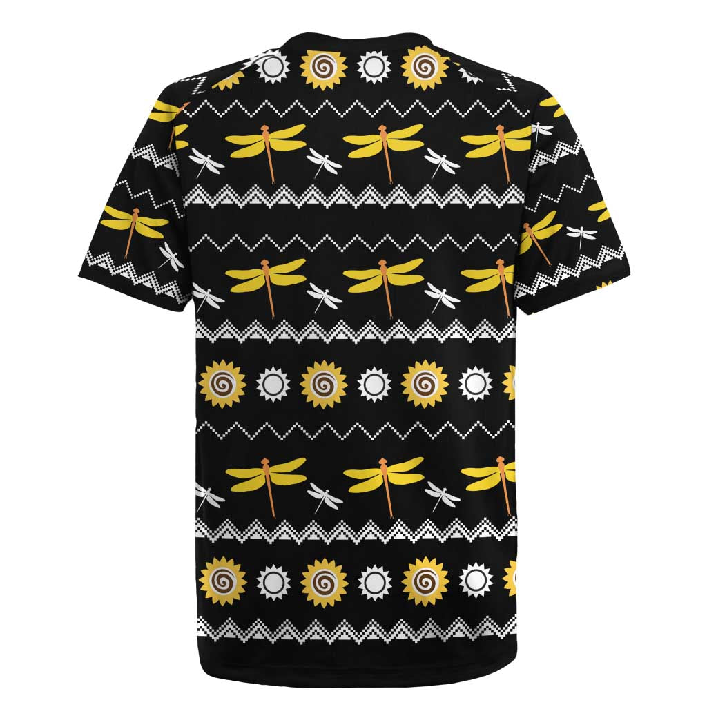 Dragonfly Sunflower Rugby Jersey Dragonfly Appear When Angels Are Near - Wonder Print Shop