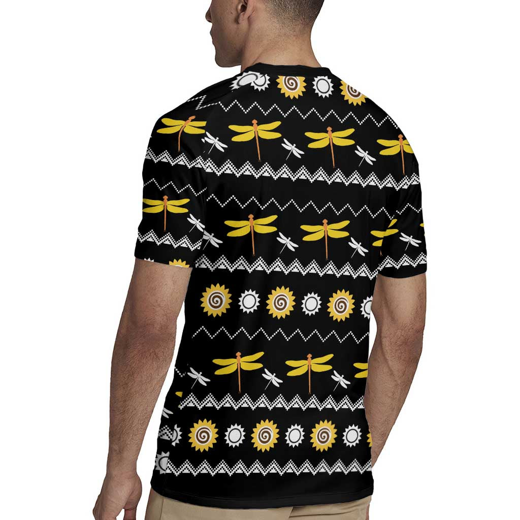 Dragonfly Sunflower Rugby Jersey Dragonfly Appear When Angels Are Near - Wonder Print Shop