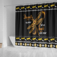 Dragonfly Sunflower Shower Curtain Dragonfly Appear When Angels Are Near