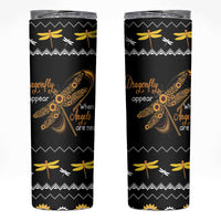Dragonfly Sunflower Skinny Tumbler Dragonfly Appear When Angels Are Near - Wonder Print Shop