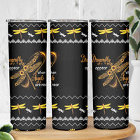 Dragonfly Sunflower Skinny Tumbler Dragonfly Appear When Angels Are Near - Wonder Print Shop