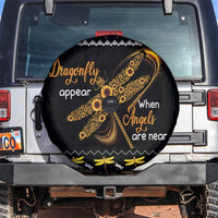 Dragonfly Sunflower Spare Tire Cover Dragonfly Appear When Angels Are Near - Wonder Print Shop