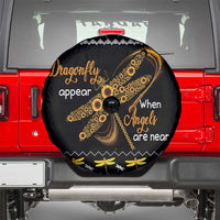 Dragonfly Sunflower Spare Tire Cover Dragonfly Appear When Angels Are Near - Wonder Print Shop