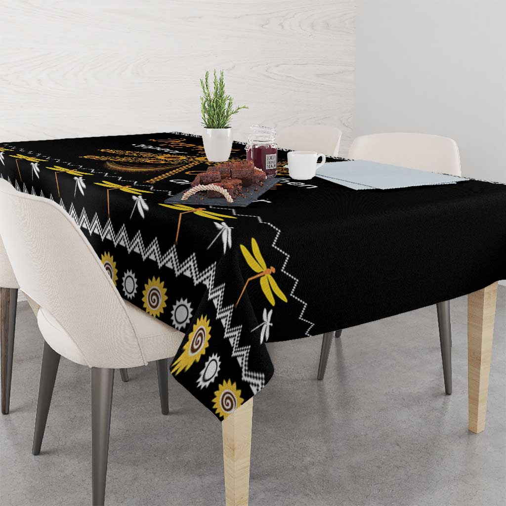 Dragonfly Sunflower Tablecloth Dragonfly Appear When Angels Are Near - Wonder Print Shop