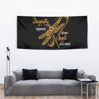 Dragonfly Sunflower Tapestry Dragonfly Appear When Angels Are Near - Wonder Print Shop