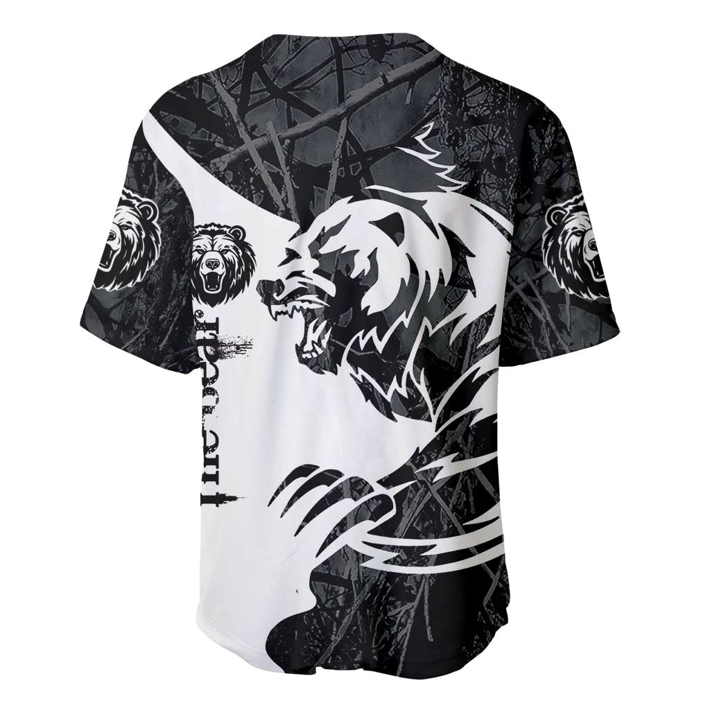The Bear Tattoo Baseball Jersey Bear In Forest