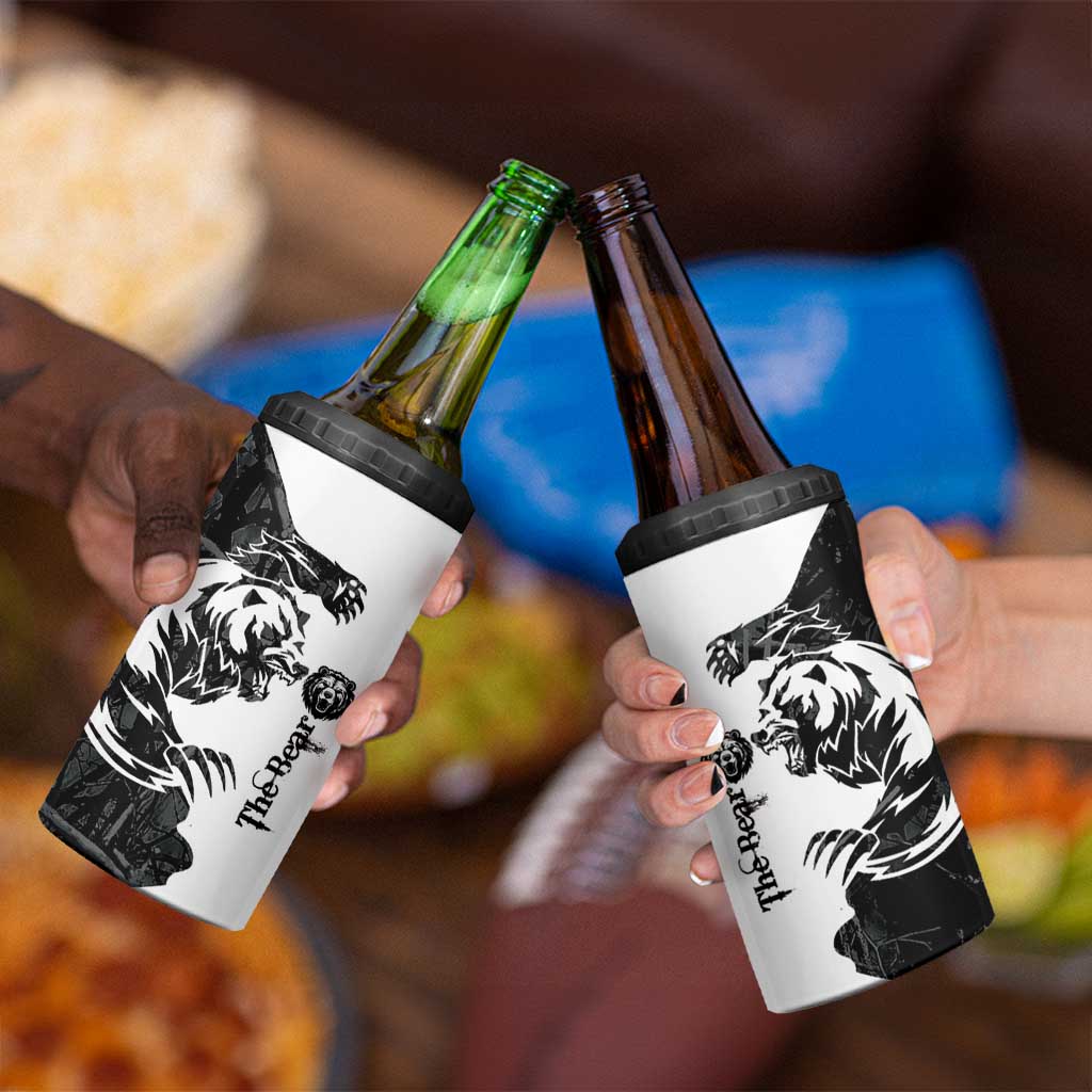The Bear Tattoo 4 in 1 Can Cooler Tumbler Bear In Forest