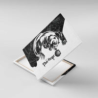 The Bear Tattoo Canvas Wall Art Bear In Forest