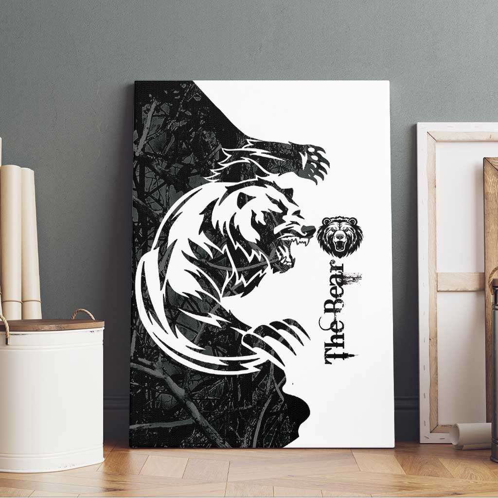The Bear Tattoo Canvas Wall Art Bear In Forest