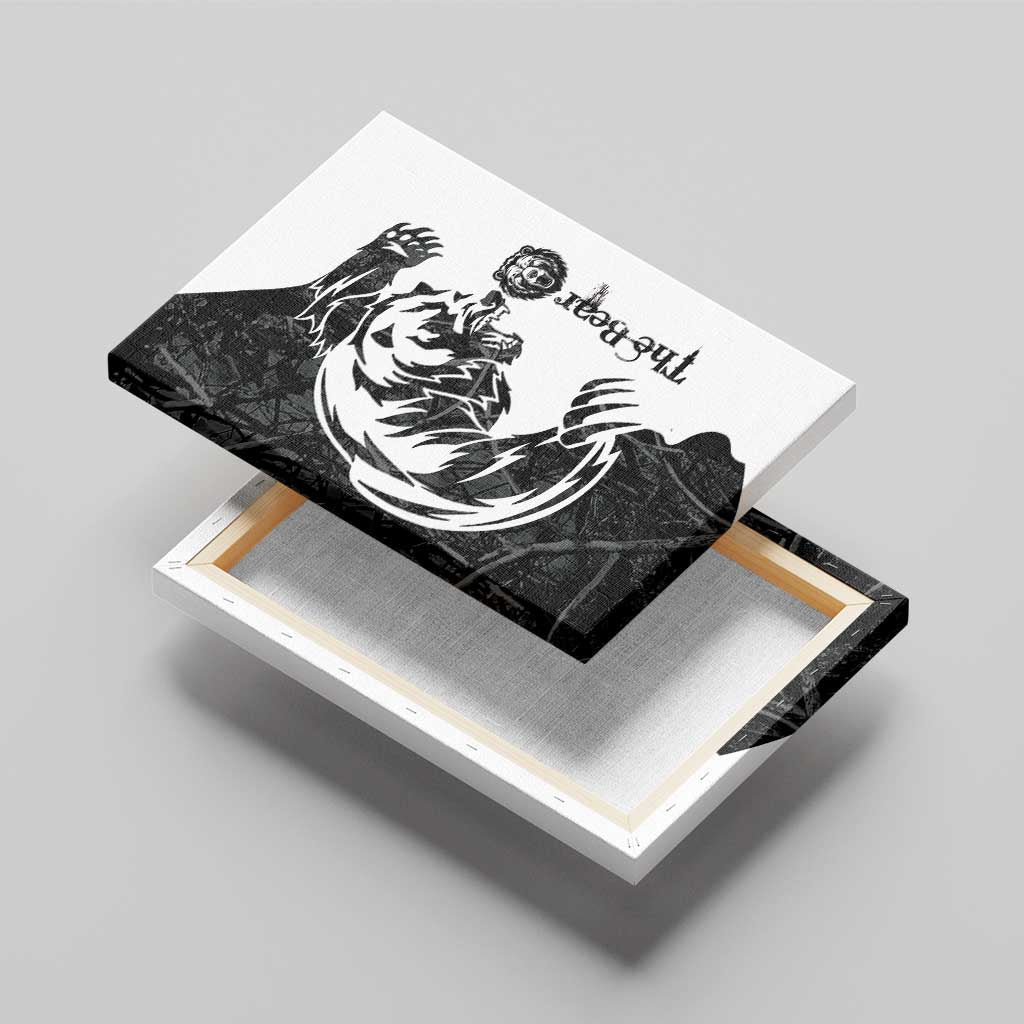 The Bear Tattoo Canvas Wall Art Bear In Forest