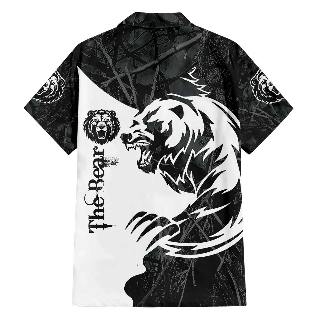 The Bear Tattoo Family Matching Long Sleeve Bodycon Dress and Hawaiian Shirt Bear In Forest