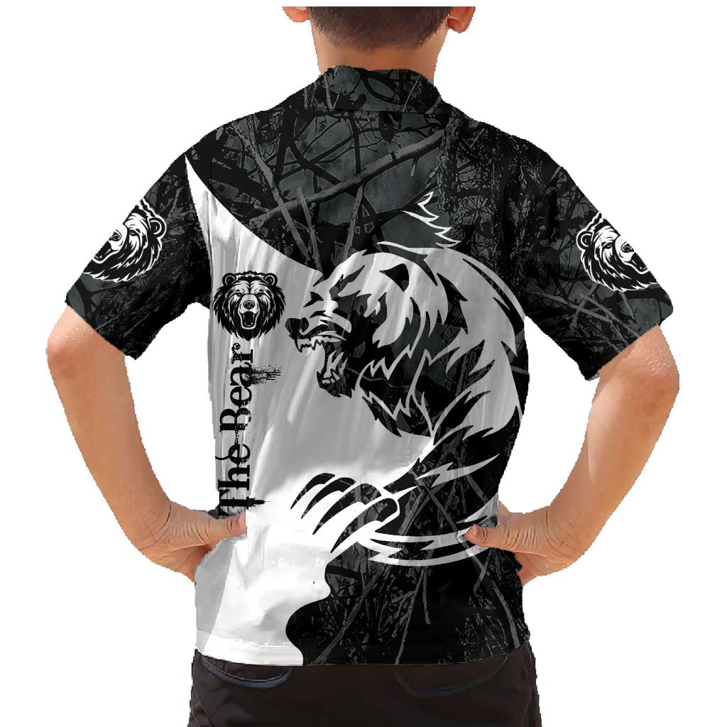 The Bear Tattoo Family Matching Mermaid Dress and Hawaiian Shirt Bear In Forest