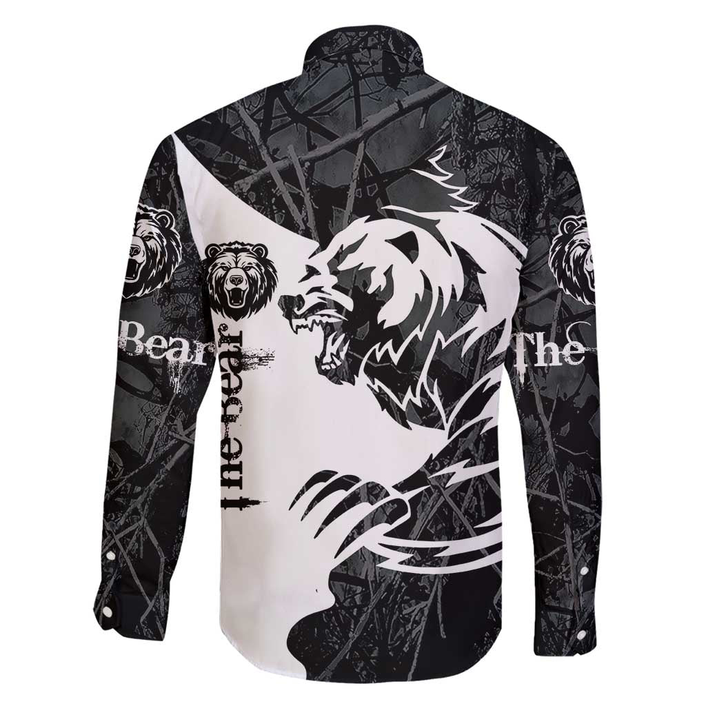 The Bear Tattoo Family Matching Mermaid Dress and Hawaiian Shirt Bear In Forest