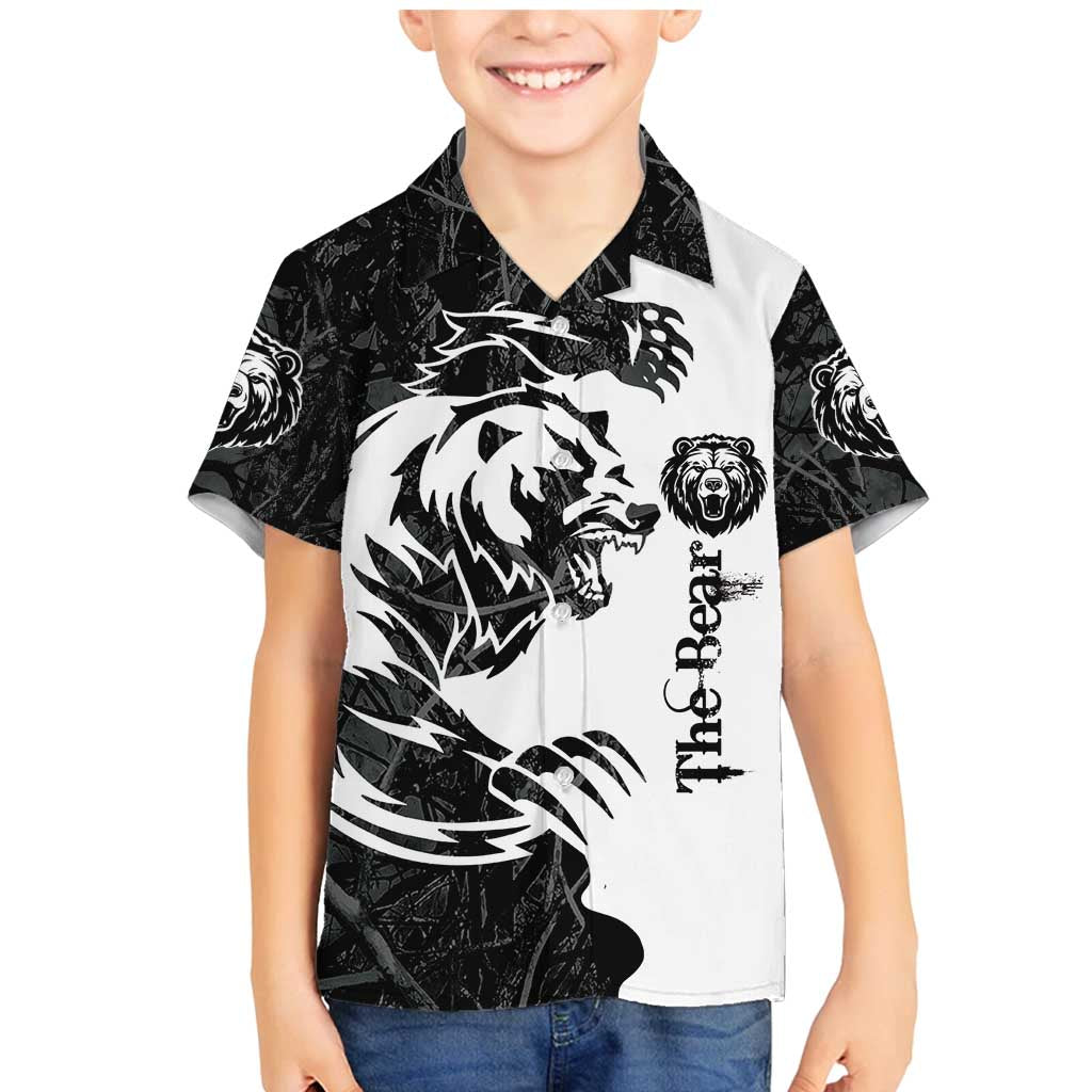 The Bear Tattoo Family Matching Mermaid Dress and Hawaiian Shirt Bear In Forest