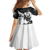 The Bear Tattoo Family Matching Off Shoulder Short Dress and Hawaiian Shirt Bear In Forest