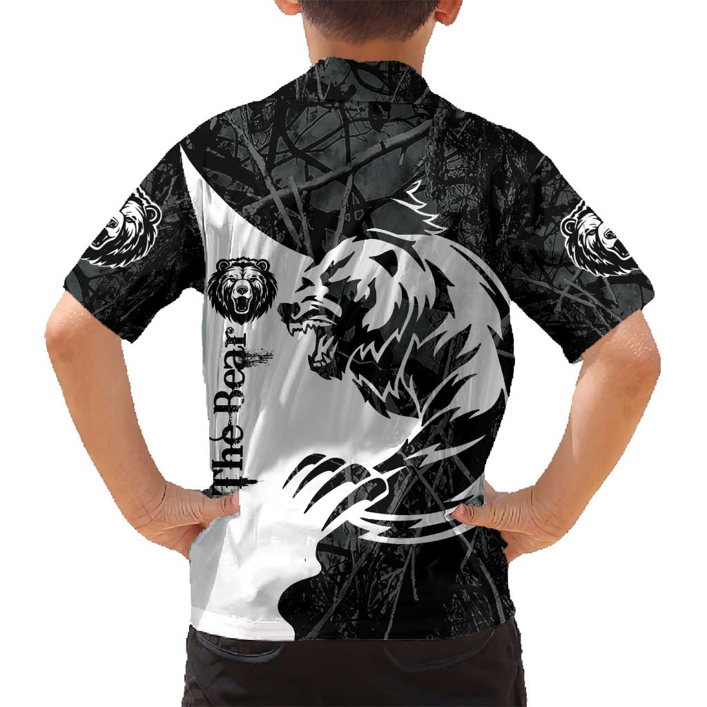The Bear Tattoo Family Matching Puletasi and Hawaiian Shirt Bear In Forest