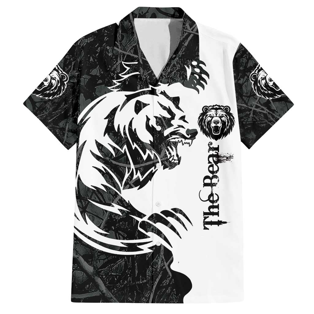 The Bear Tattoo Family Matching Puletasi and Hawaiian Shirt Bear In Forest