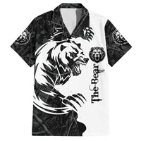 The Bear Tattoo Family Matching Short Sleeve Bodycon Dress and Hawaiian Shirt Bear In Forest